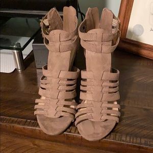 Brown sued heels